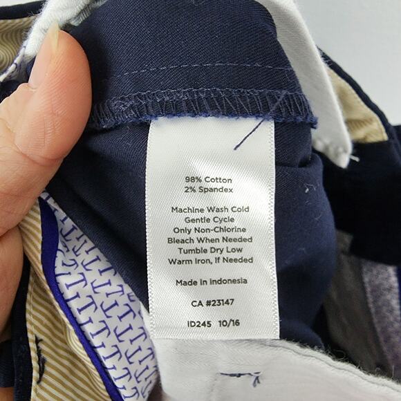 Talbots Perfect Crop Pants Size 6P Petites Blue Classic Fit Pockets Teacher Chic - Picture 11 of 11